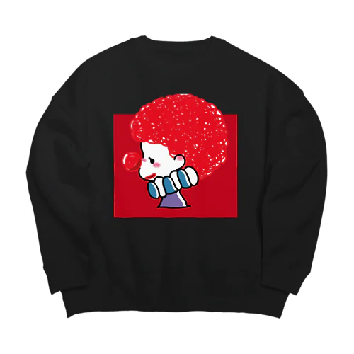 赤い鼻 Big Crew Neck Sweatshirt