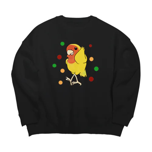 コザクラインコ（ダンシング・アフリカンバージョン） Big Crew Neck Sweatshirt