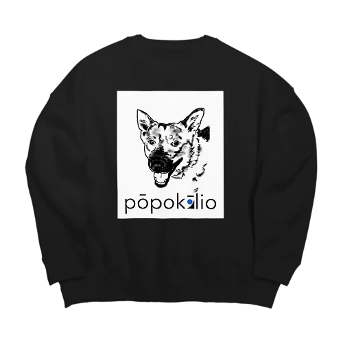 popokilio スマイルDOG ビッグシルエットスウェット