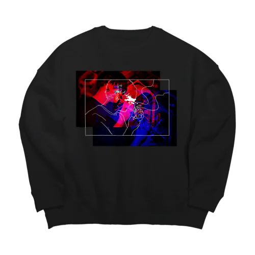 たばこ男子 Big Crew Neck Sweatshirt