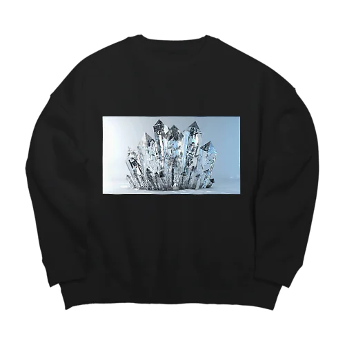 水晶　クリスタル Big Crew Neck Sweatshirt