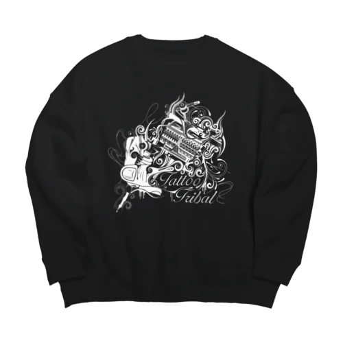 タトゥーマシントライバル Big Crew Neck Sweatshirt