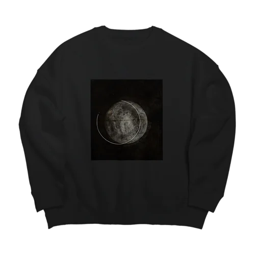 full moon Big Crew Neck Sweatshirt