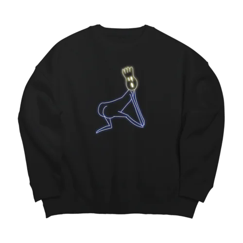 プリケツネオン Big Crew Neck Sweatshirt