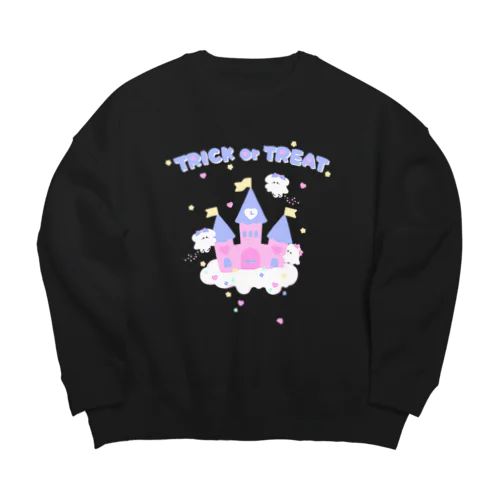 おばけとおしろビッグスウェット Big Crew Neck Sweatshirt