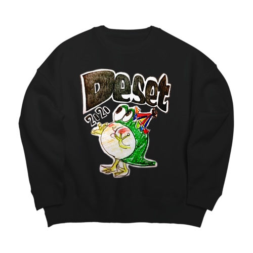 🐜きゃえる Big Crew Neck Sweatshirt