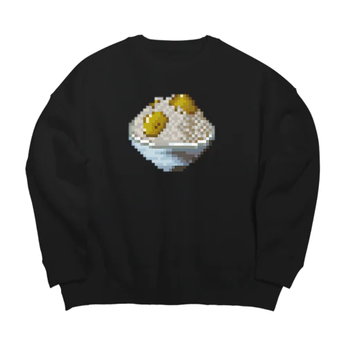 栗ご飯（ドット絵） Big Crew Neck Sweatshirt