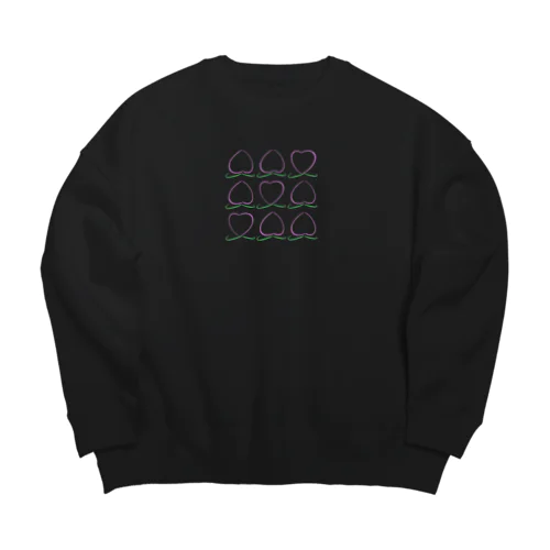 桃ビンゴ Big Crew Neck Sweatshirt