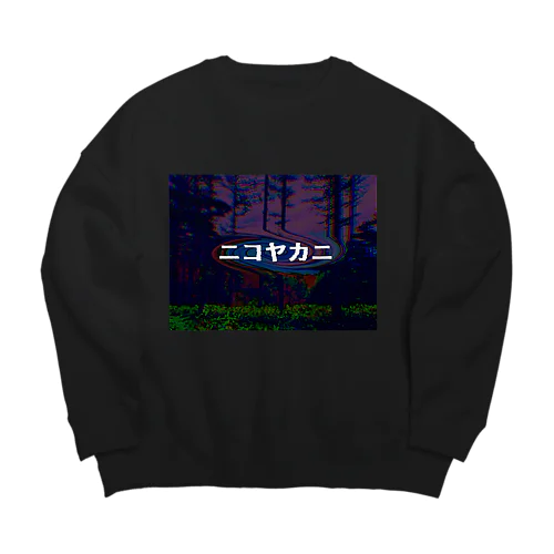 ニコヤカニ^^ Big Crew Neck Sweatshirt