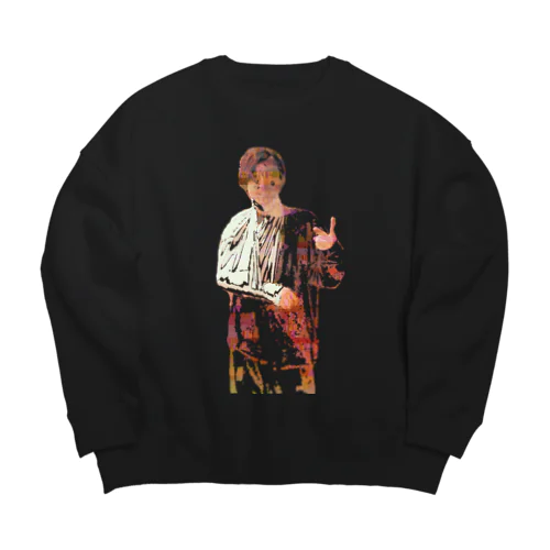 スタイリッシュアカシ Big Crew Neck Sweatshirt