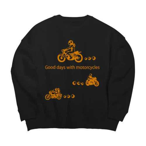 モーターサイクル日記 Big Crew Neck Sweatshirt