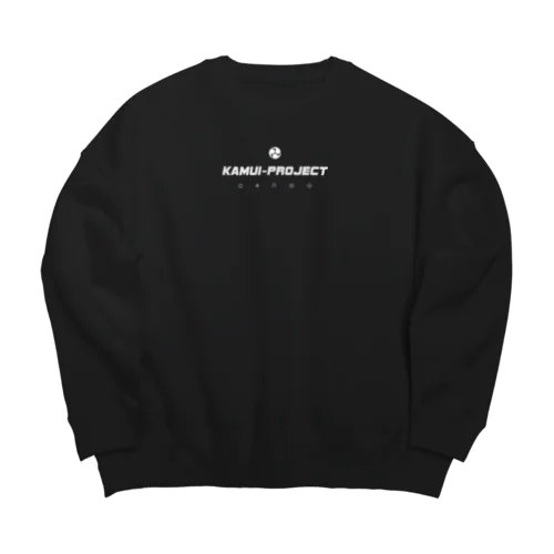 KAMUI-Project :[simple logo white] Big Crew Neck Sweatshirt