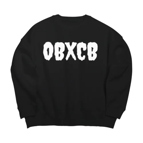 OBXCB MONSTER WHT LOGO CREWNECK Big Crew Neck Sweatshirt