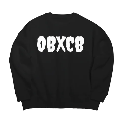 OBXCB MONSTER WHT LOGO CREWNECK ビッグシルエットスウェット