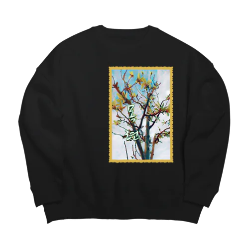 목련 ~辛夷の花~ Big Crew Neck Sweatshirt