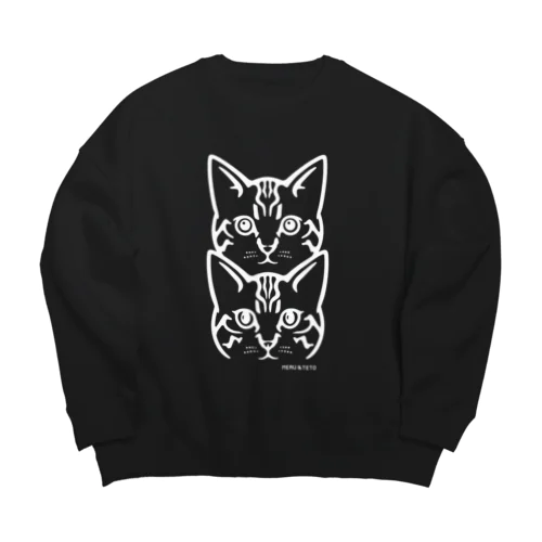 保護猫 MERU&TETO Big Crew Neck Sweatshirt