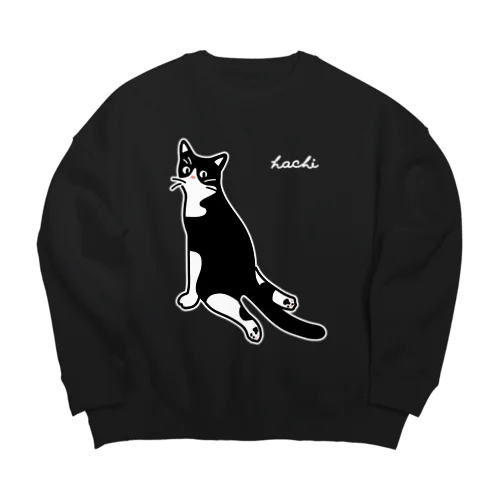 ハチワレ猫　ハチ Big 正面 ver. Big Crew Neck Sweatshirt