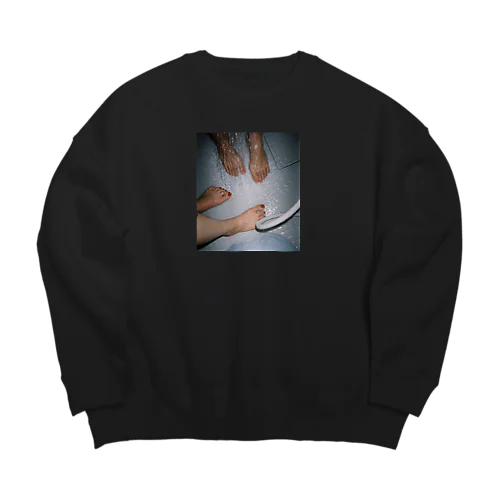 脚　水滴 Big Crew Neck Sweatshirt