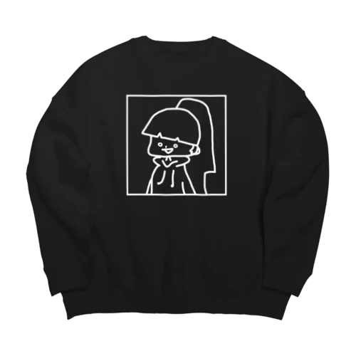 ゆるいくろばねまお　ビッグシルエットスウェット Big Crew Neck Sweatshirt