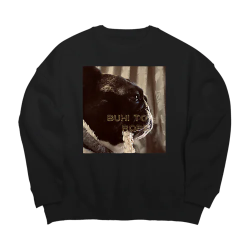 ブヒとロープ Big Crew Neck Sweatshirt