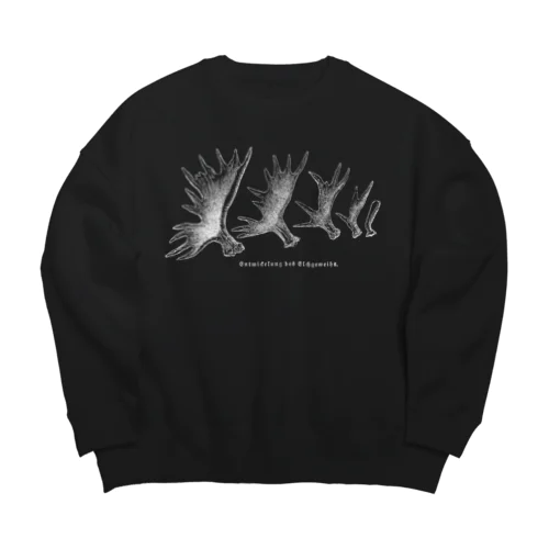 ヘラジカの角 Big Crew Neck Sweatshirt