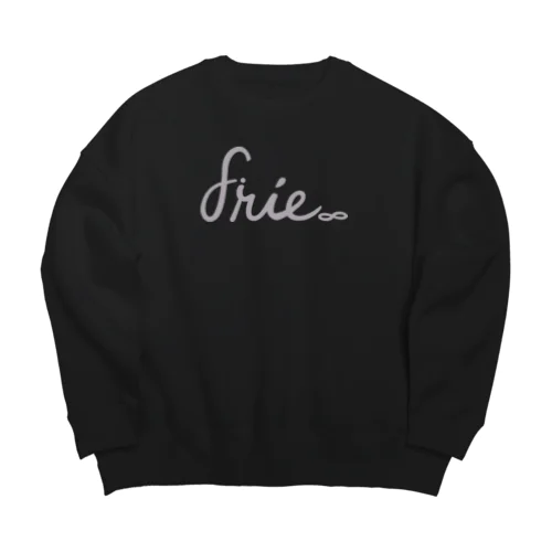 gray logo Big Crew Neck Sweatshirt