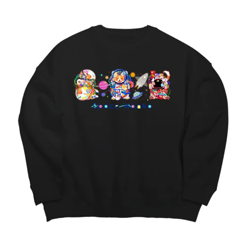 スペースワンコT Big Crew Neck Sweatshirt