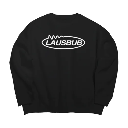 LAUSBUB LOGO② WHITE Big Crew Neck Sweatshirt