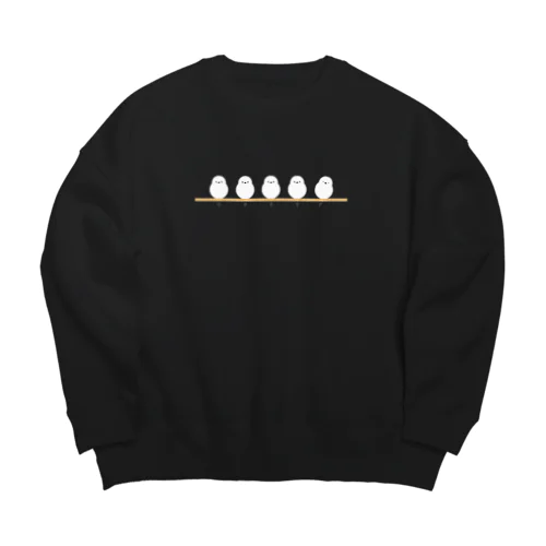 シマエナガ FIVE Big Crew Neck Sweatshirt