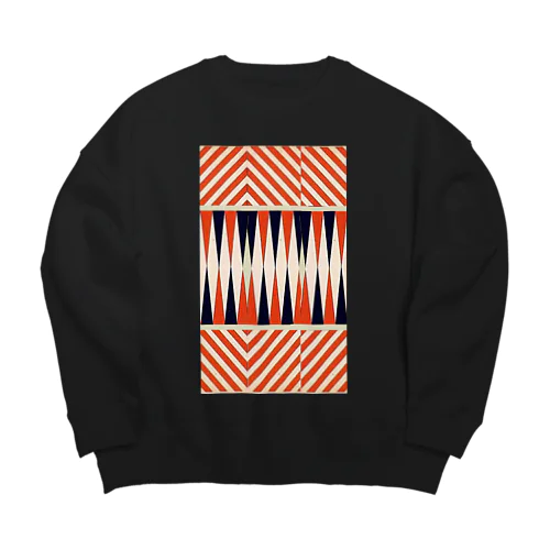 アヴァンなシマシマ２ Big Crew Neck Sweatshirt