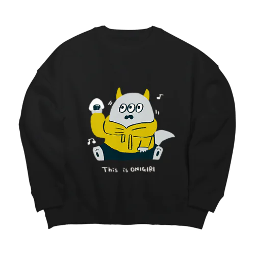 おにぎり〜 Big Crew Neck Sweatshirt