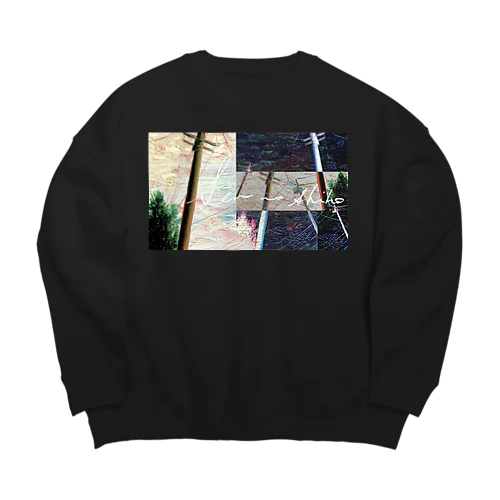 夕景【Remix】 Big Crew Neck Sweatshirt