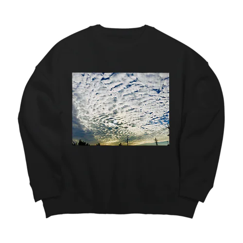 夕焼け曇 Big Crew Neck Sweatshirt