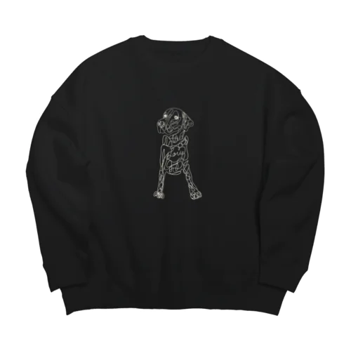 ラブラドールのだいざえもん君 Big Crew Neck Sweatshirt