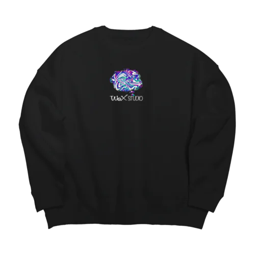 Birth by Dream ビッグスウェットblack Big Crew Neck Sweatshirt