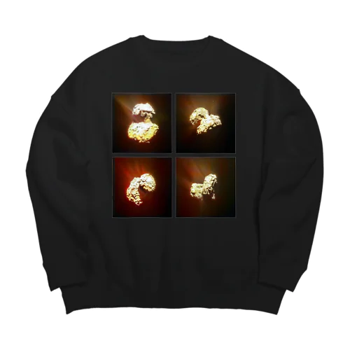 Rosetta [red] Big Crew Neck Sweatshirt