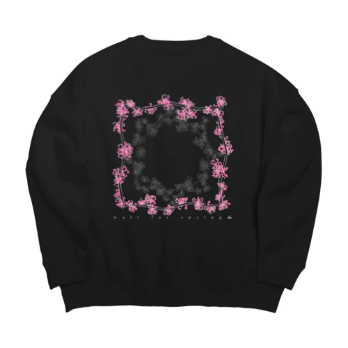 春待ち Big Crew Neck Sweatshirt