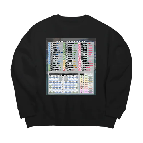 麻雀役一覧&点数計算 Big Crew Neck Sweatshirt