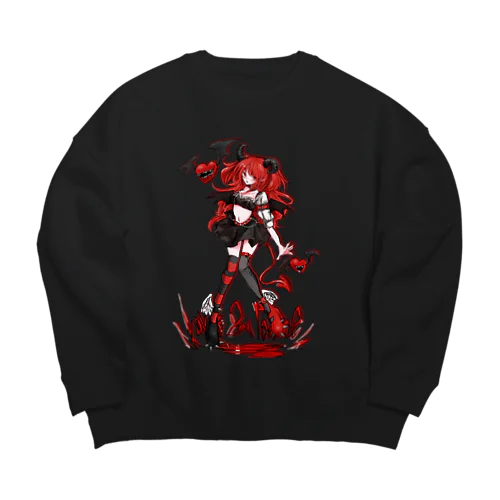 悪魔メノン Big Crew Neck Sweatshirt