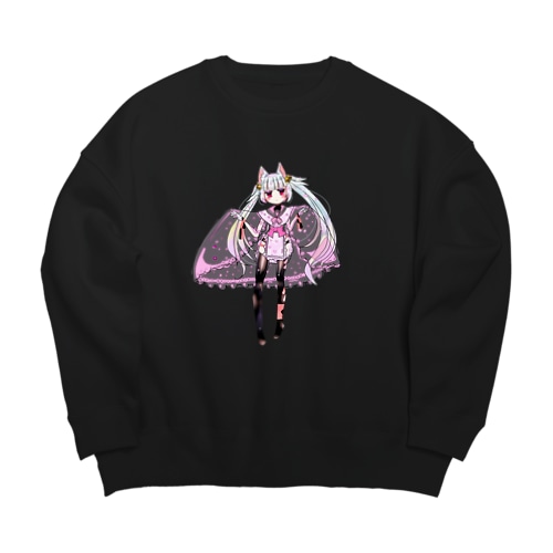 稲荷狐 2021春 ver.花の精 Big Crew Neck Sweatshirt