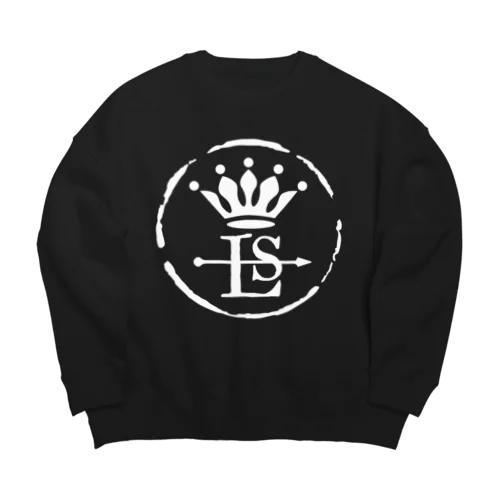 LSロゴアイテム(白) Big Crew Neck Sweatshirt