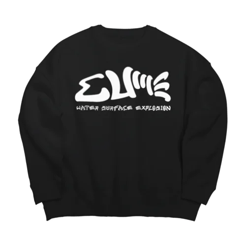 WSE fishdesignロゴ Big Crew Neck Sweatshirt