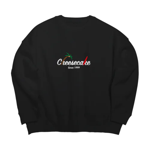 cheesecake_white_logo Big Crew Neck Sweatshirt