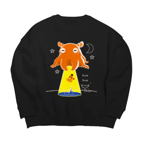 たこさんwinなーとメンダコUFO Big Crew Neck Sweatshirt