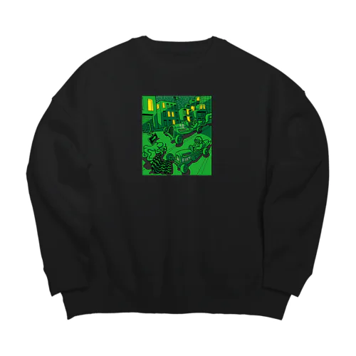 カーレース Big Crew Neck Sweatshirt