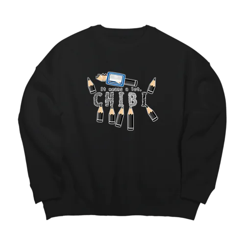 ちびた鉛筆*B Big Crew Neck Sweatshirt