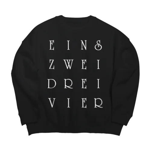 90年代V系インスパイアグッズ・・・eins zwei drei vier・・・† Big Crew Neck Sweatshirt