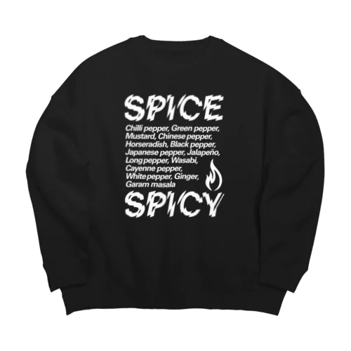 SPICE SPICY（White） ビッグシルエットスウェット