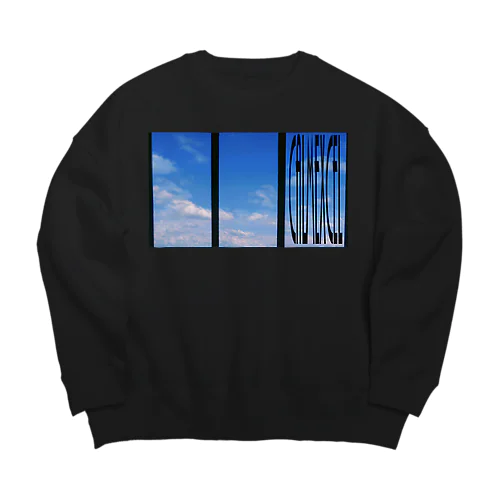 sky Big Crew Neck Sweatshirt