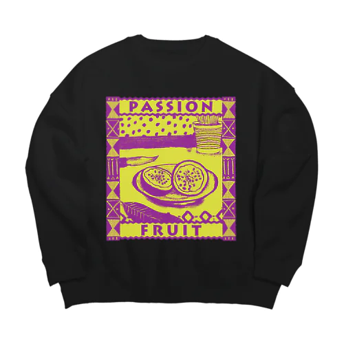 パッションフルーツ Big Crew Neck Sweatshirt